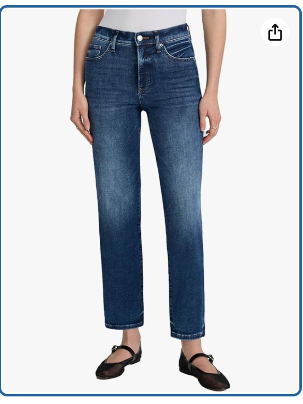 Express High Rise Straight Ankle Jean Medium Wash Size 10R Conscious Edit